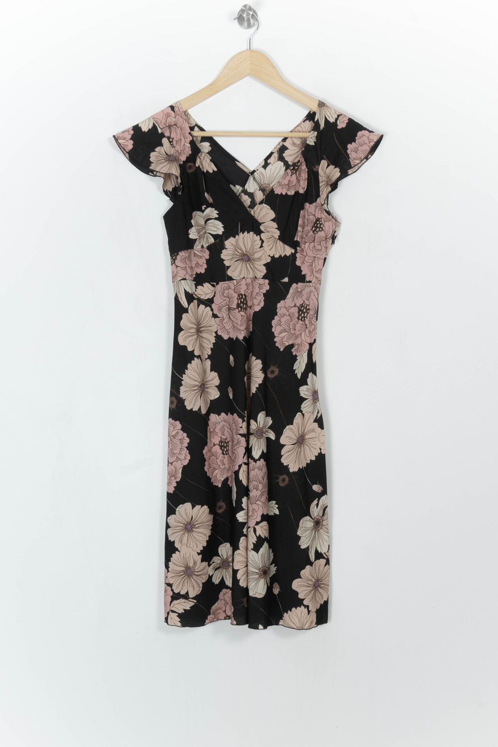 Robe Midi Noire et Beige - Taille S/36 de la marque Kookai | PARAD114390 - Vendu par Paradigme - Image 2