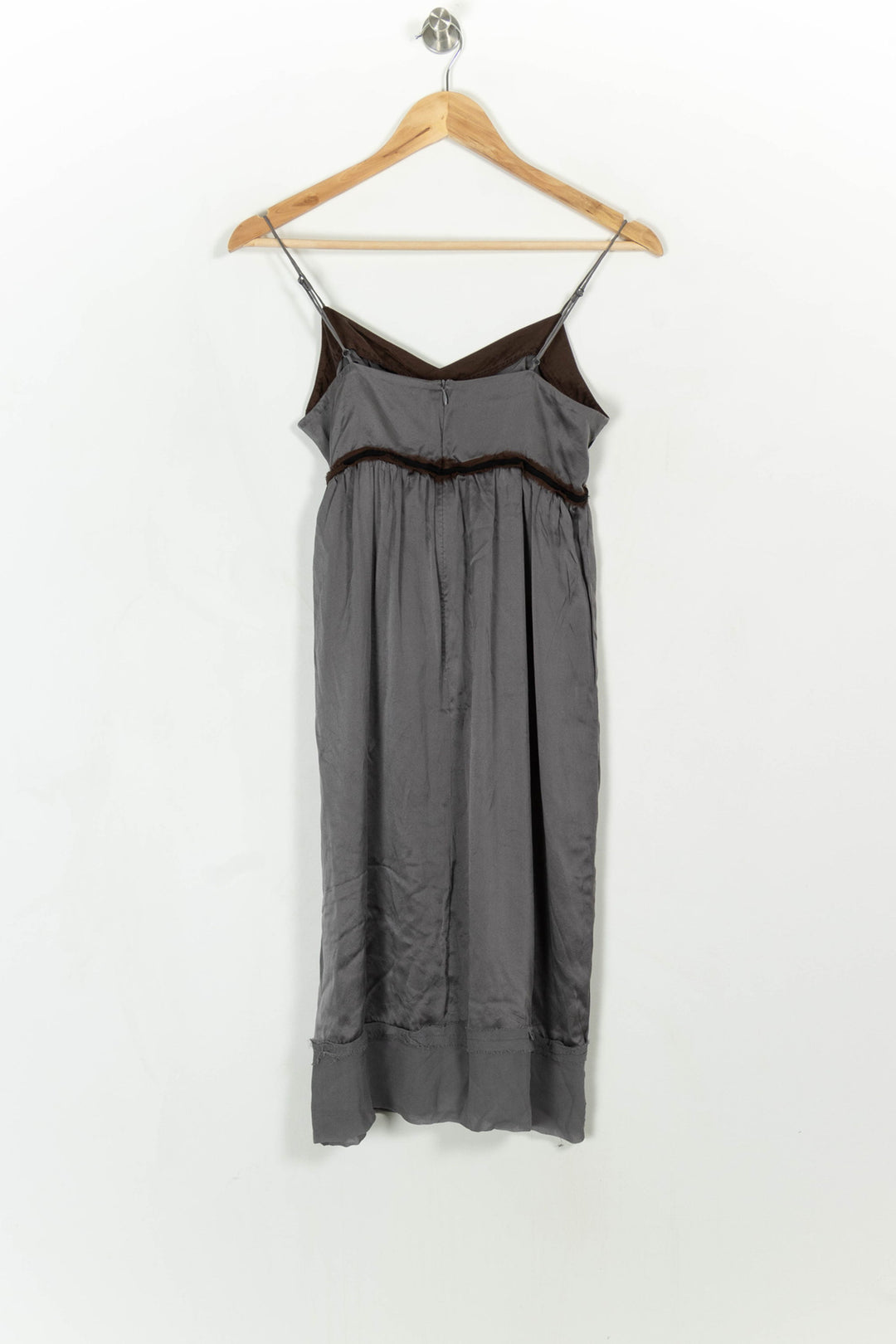 Robe Midi Noire et Grise - Taille S/36 de la marque Kookai | PARAD114392 - Vendu par Paradigme - Image 5