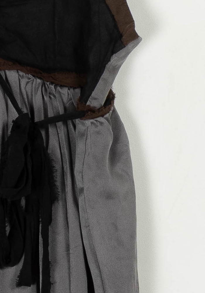 Robe Midi Noire et Grise - Taille S/36 de la marque Kookai | PARAD114392 - Vendu par Paradigme - Image 3