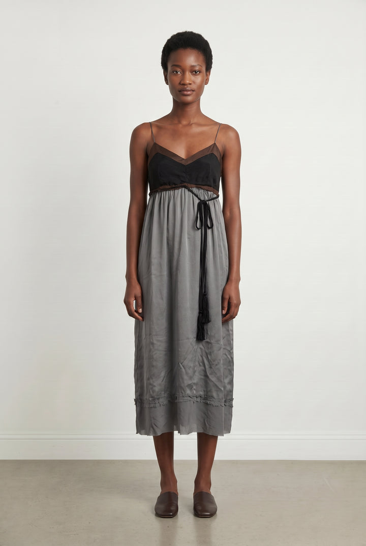 Robe Midi Noire et Grise - Taille S/36 de la marque Kookai | PARAD114392 - Vendu par Paradigme - Image 1