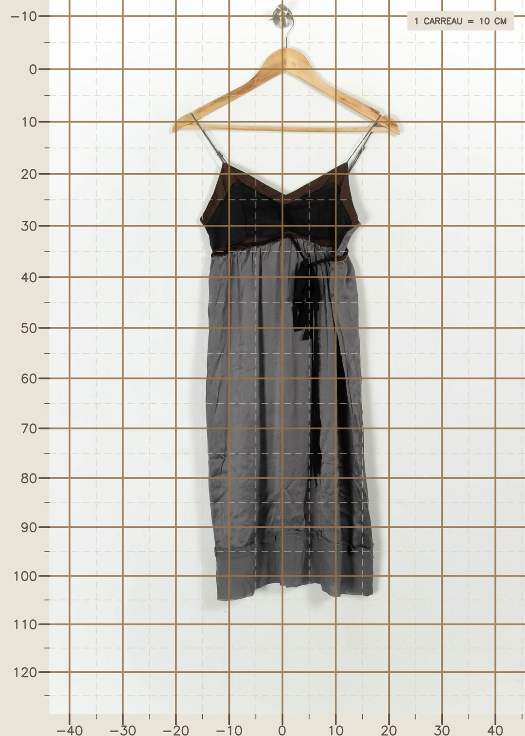 Robe Midi Noire et Grise - Taille S/36 de la marque Kookai | PARAD114392 - Vendu par Paradigme - Image 4