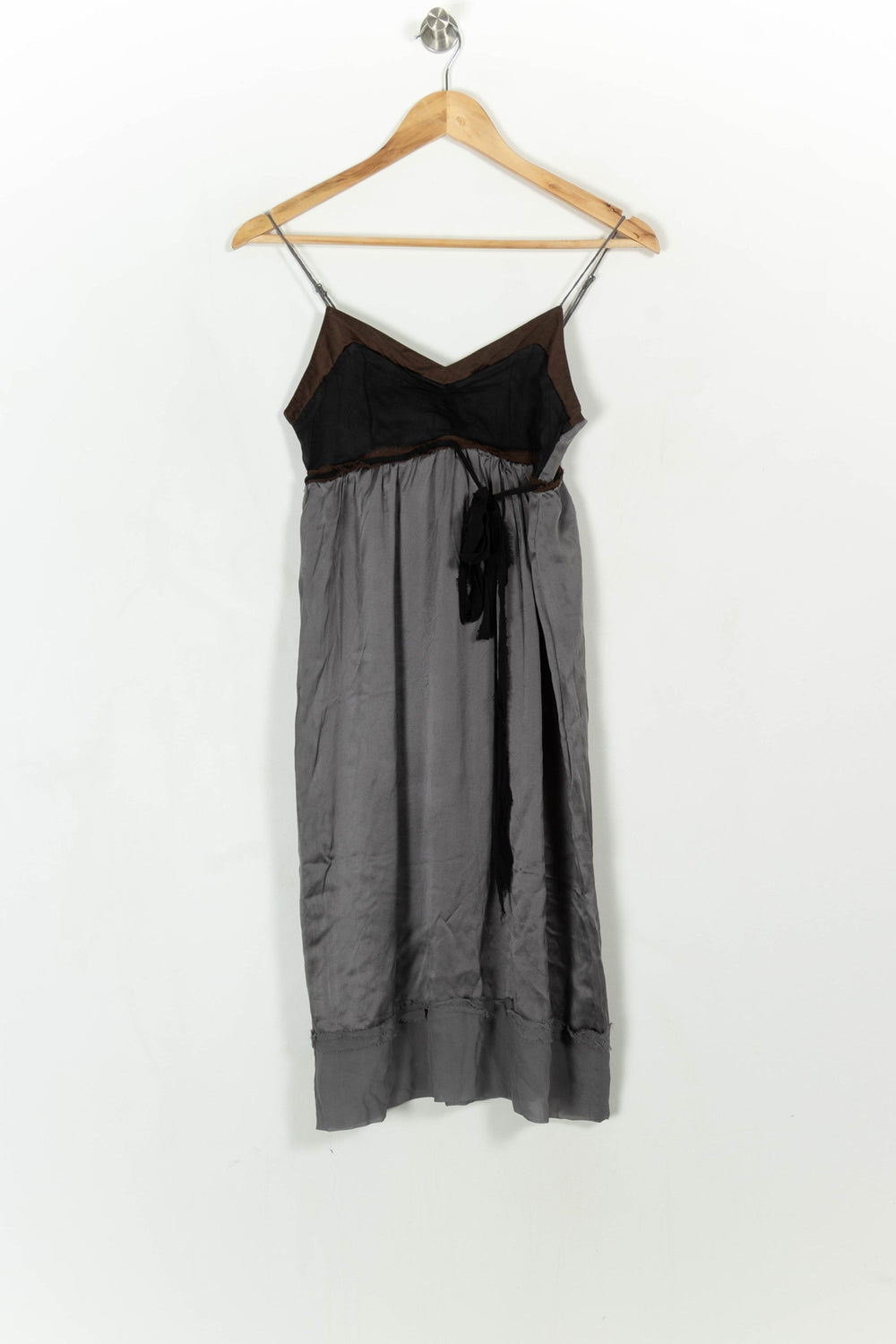 Robe Midi Noire et Grise - Taille S/36 de la marque Kookai | PARAD114392 - Vendu par Paradigme - Image 2
