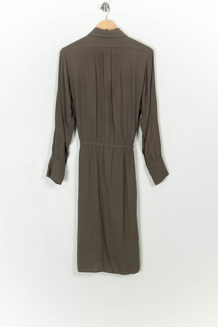 Robe chemise midi Marron - Taille M/38 de la marque Humanoid | PARAD114393 - Vendu par Paradigme - Image 5