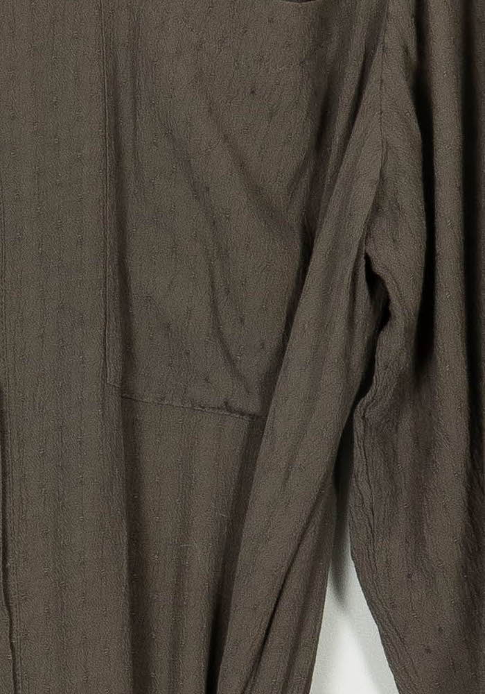 Robe chemise midi Marron - Taille M/38 de la marque Humanoid | PARAD114393 - Vendu par Paradigme - Image 3