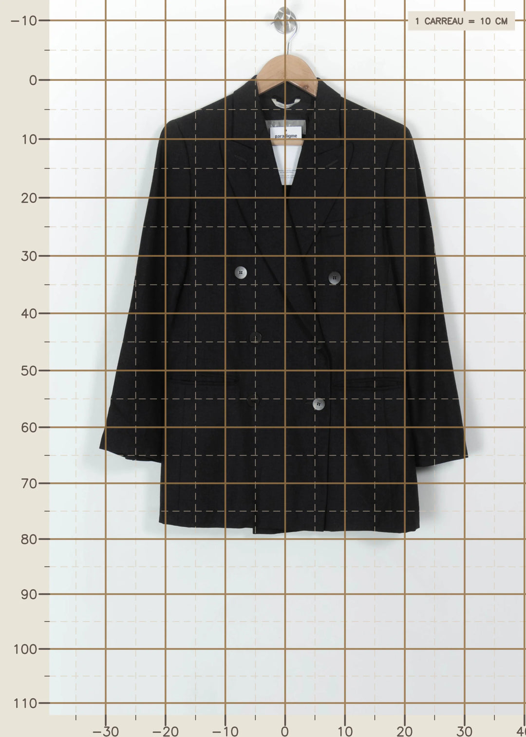 Blazer Gris - Taille S/36 de la marque Max Mara | PARAD114394 - Vendu par Paradigme - Image 4