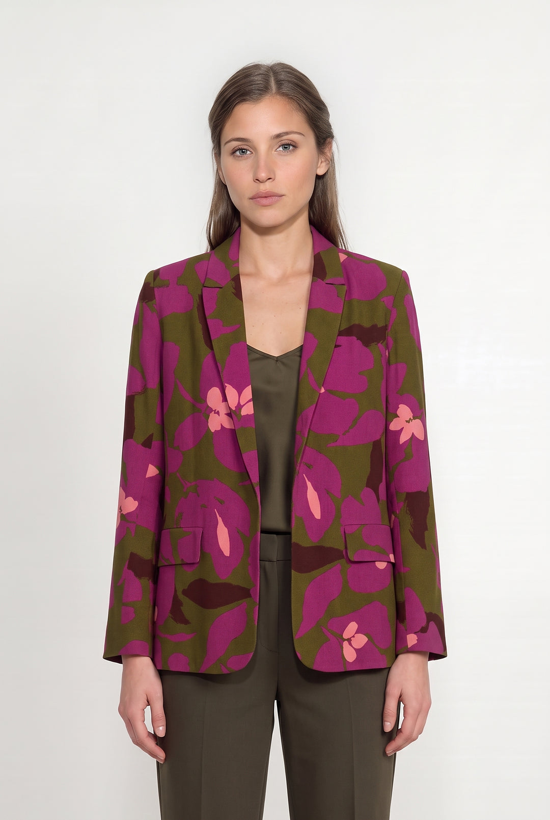 Blazer Vert et Fuchsia - Taille S/36 de la marque Caroll | PARAD114395 - Vendu par Paradigme - Image 1