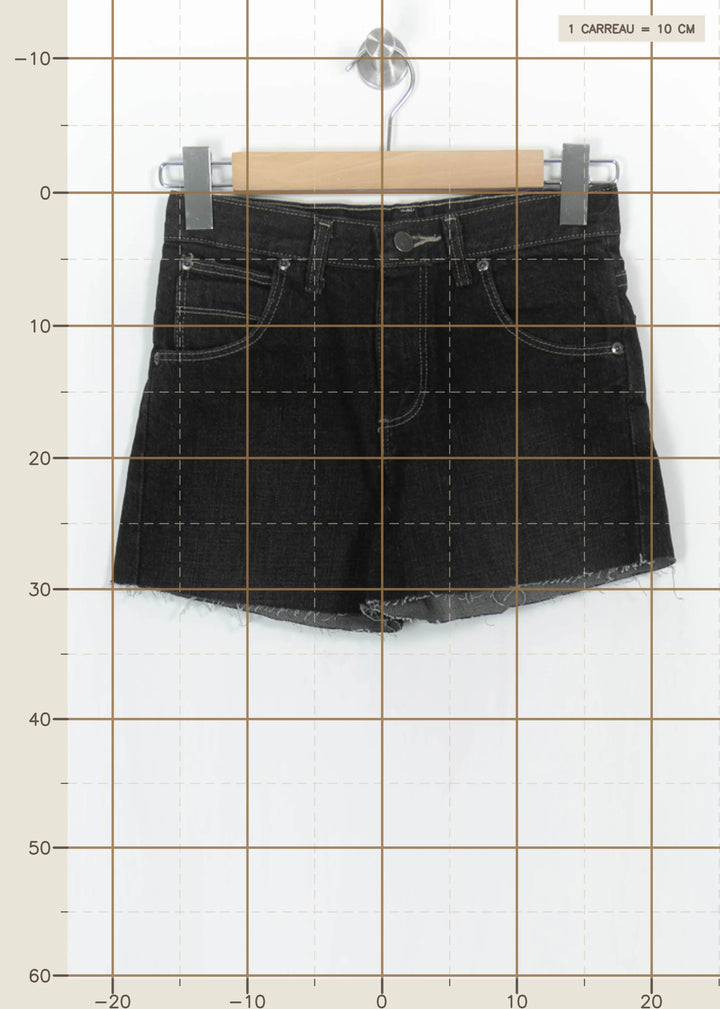 Short en Jean Noir - Taille XS/34 de la marque Wrangler | PARAD114396 - Vendu par Paradigme - Image 4