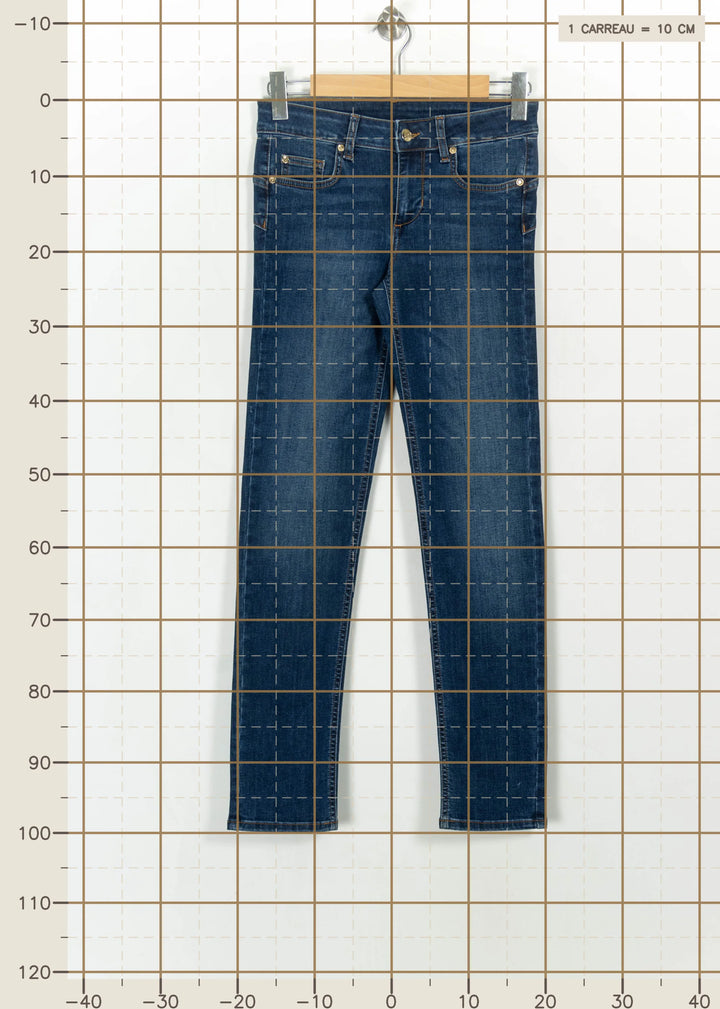 Jean Slim Bleu - Taille M/38 de la marque Liu Jo | PARAD114399 - Vendu par Paradigme - Image 4