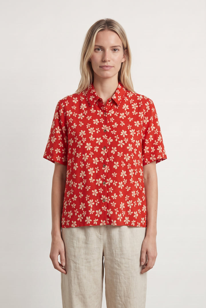 Chemisier Rouge - Taille S/36