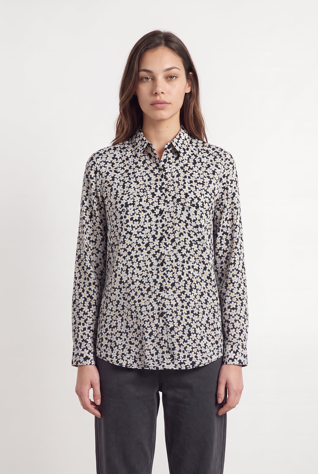Chemisier Noire - Taille XS/34