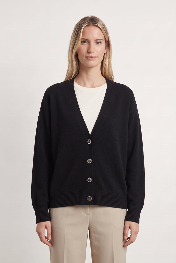 Gilet ou Cardigan Noir - Taille S/36
