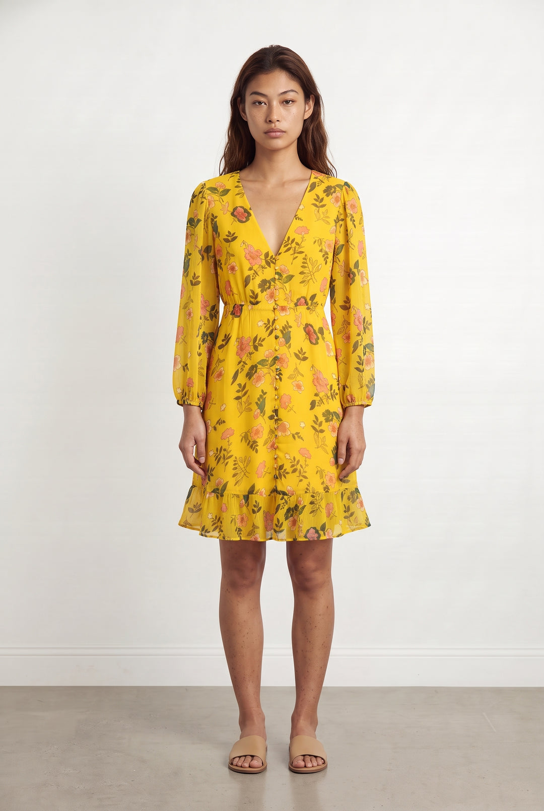 Robe Courte Jaune - Taille M/38