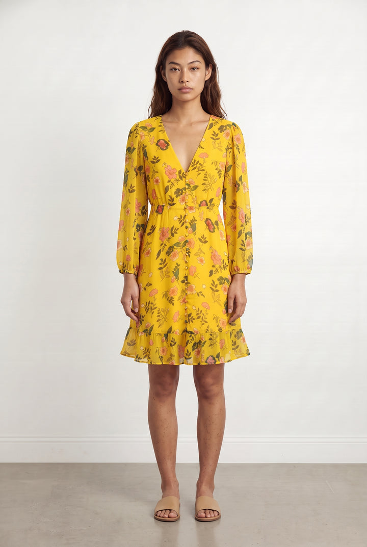 Robe Courte Jaune - Taille M/38