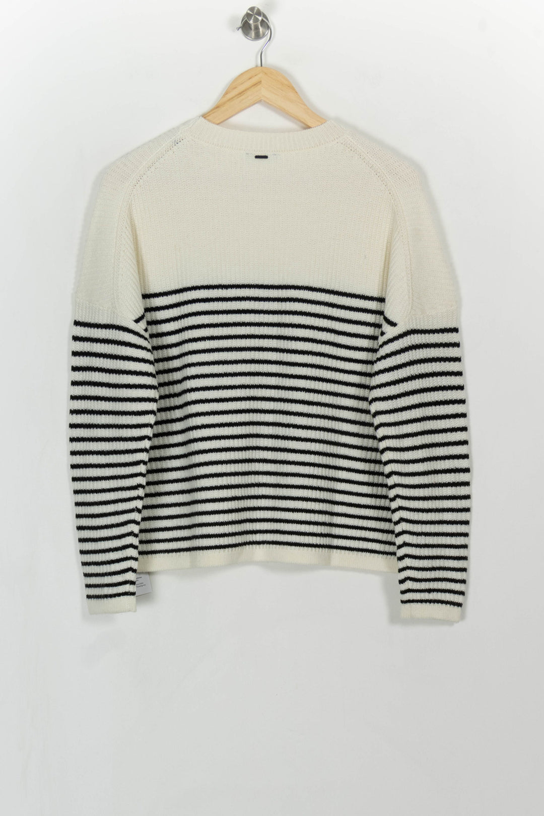 Pull Rayé Blanc et Noir - Taille M/38 de la marque IKKS | PARAD114775 - Vendu par Paradigme - Image 5