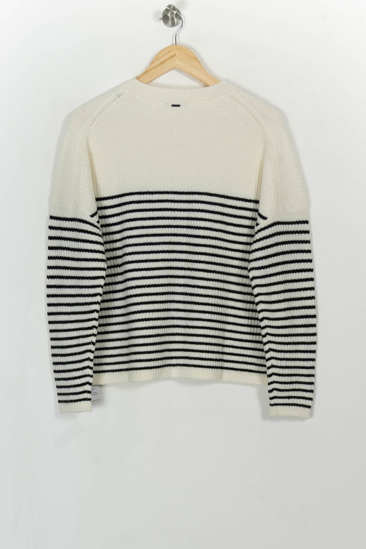 Pull Rayé Blanc et Noir - Taille M/38 de la marque IKKS | PARAD114775 - Vendu par Paradigme - Image 5