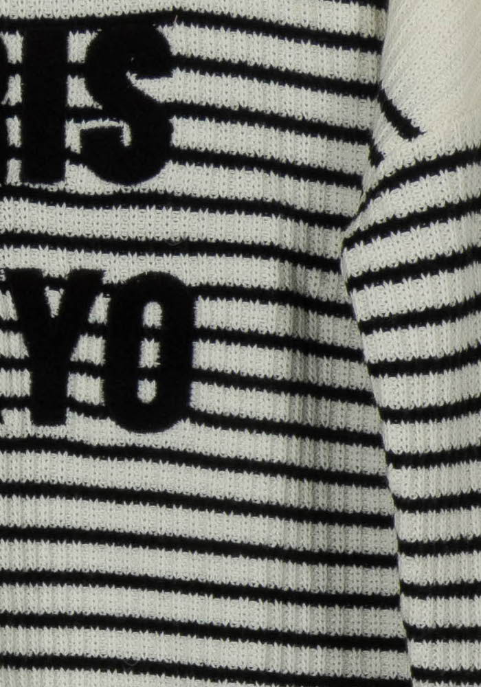 Pull Rayé Blanc et Noir - Taille M/38 de la marque IKKS | PARAD114775 - Vendu par Paradigme - Image 3