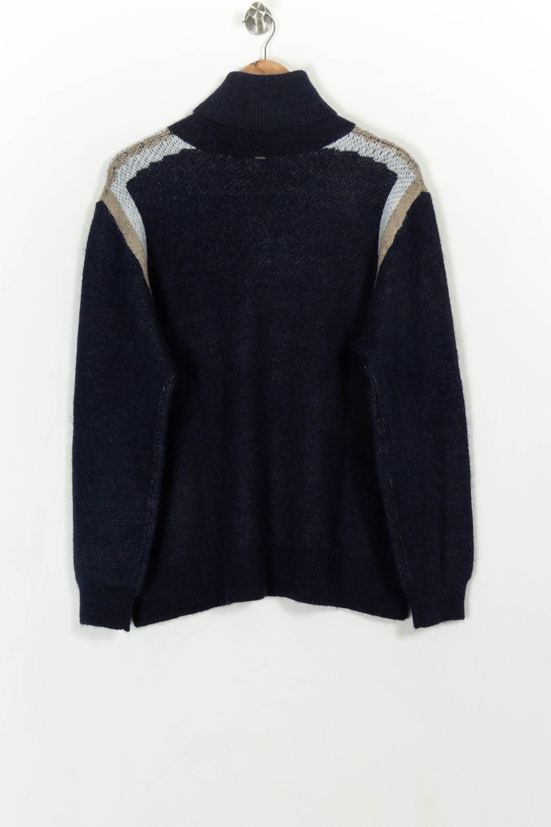 Pull Col Roulé Bleu et Beige - Taille M/38 de la marque IKKS | PARAD114778 - Vendu par Paradigme - Image 5