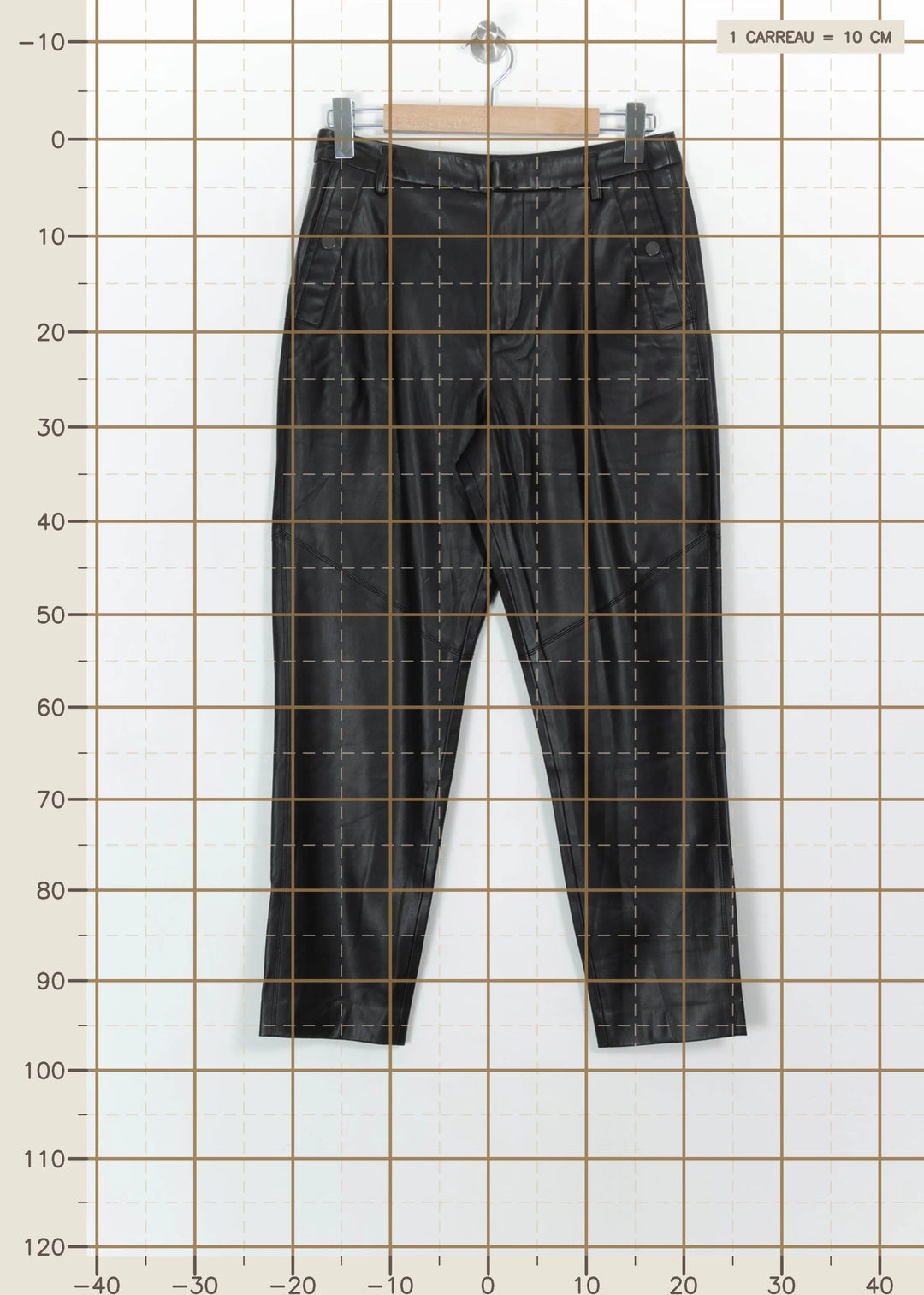 Pantalon Noir - Taille M/38 de la marque IKKS | PARAD114782 - Vendu par Paradigme - Image 4