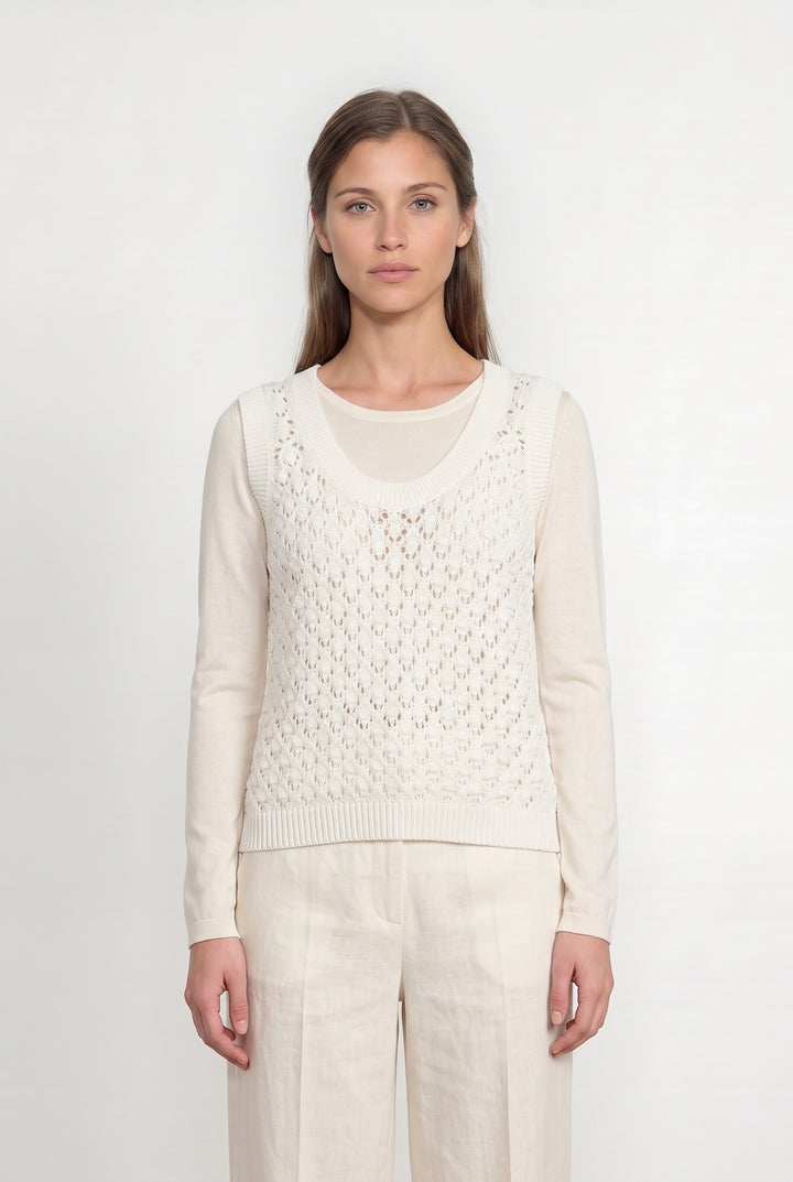 Débardeur Blanc - Taille M/38 de la marque Maison 123 | PARAD114783 - Vendu par Paradigme - Image 1