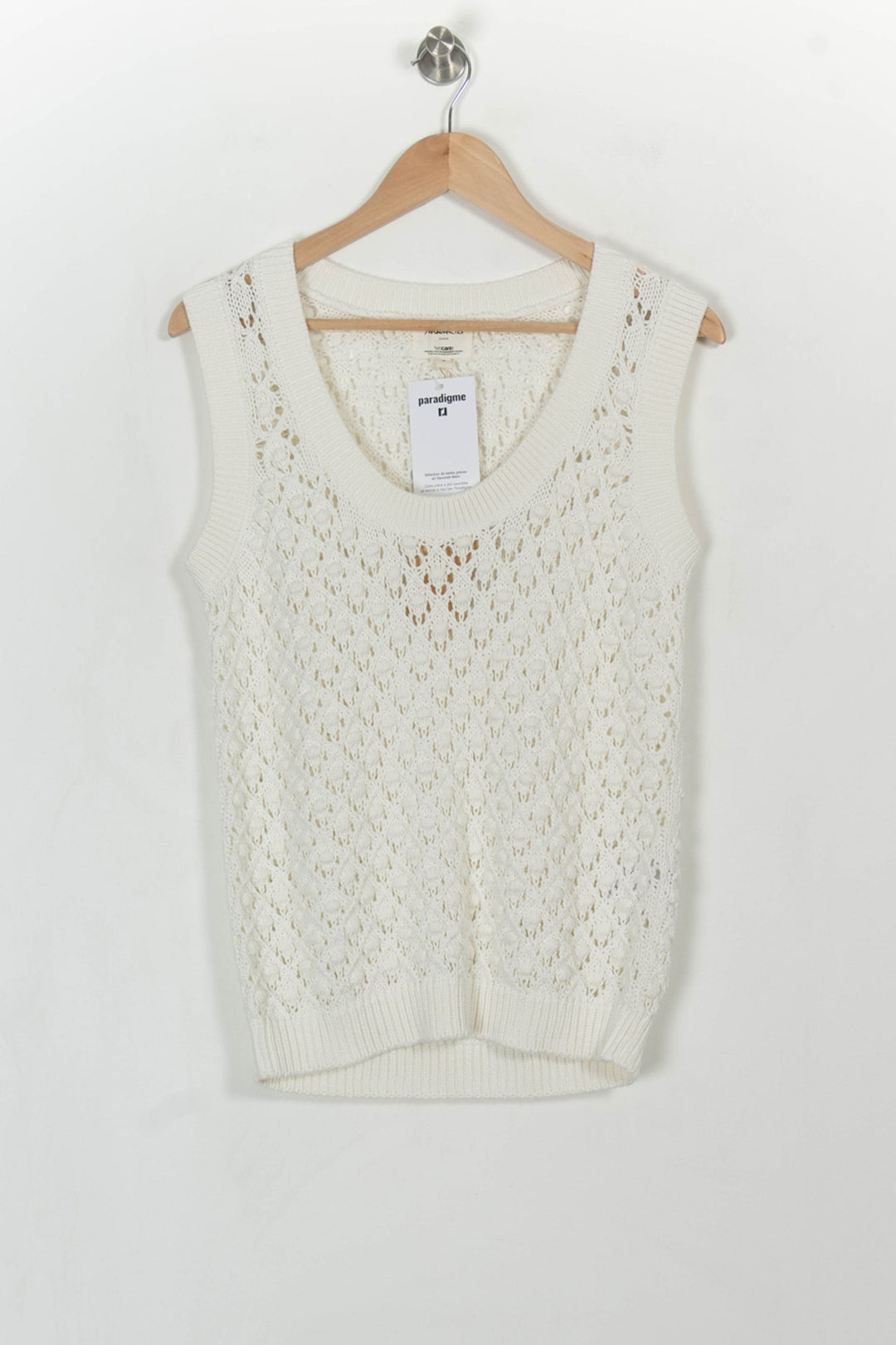 Débardeur Blanc - Taille M/38 de la marque Maison 123 | PARAD114783 - Vendu par Paradigme - Image 2