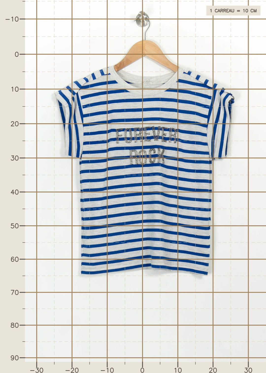 Marinière Bleue et Blanche - Taille M/38 de la marque IKKS | PARAD114784 - Vendu par Paradigme - Image 4