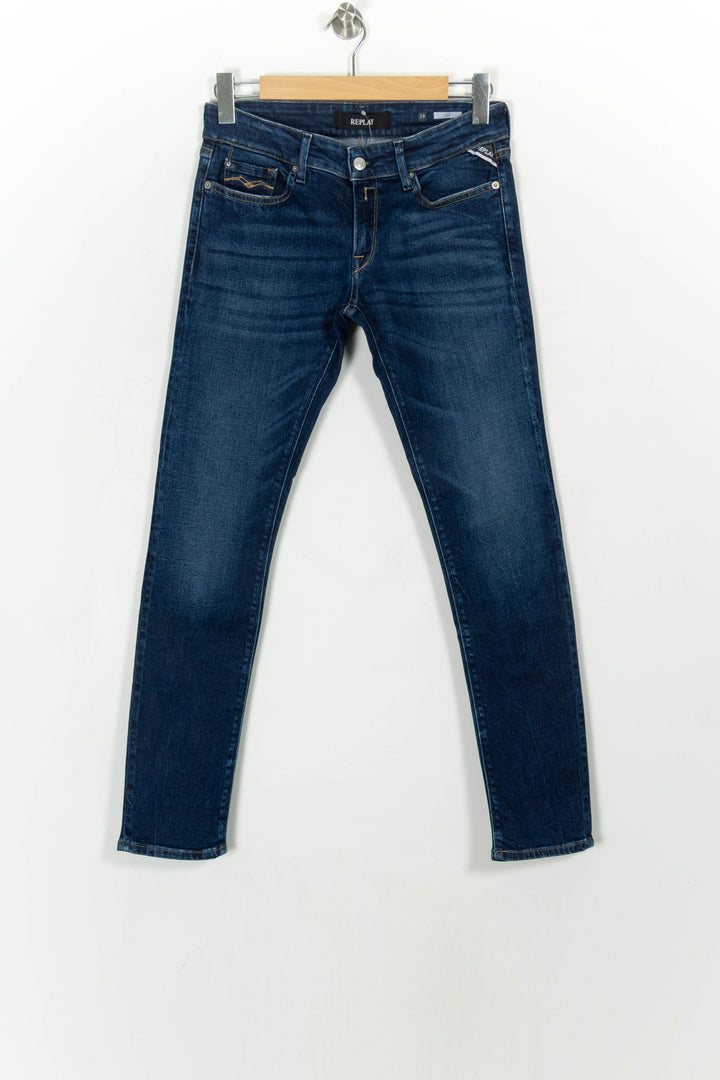 Jean Slim Bleu - Taille M/38 de la marque Replay | PARAD114791 - Vendu par Paradigme - Image 2