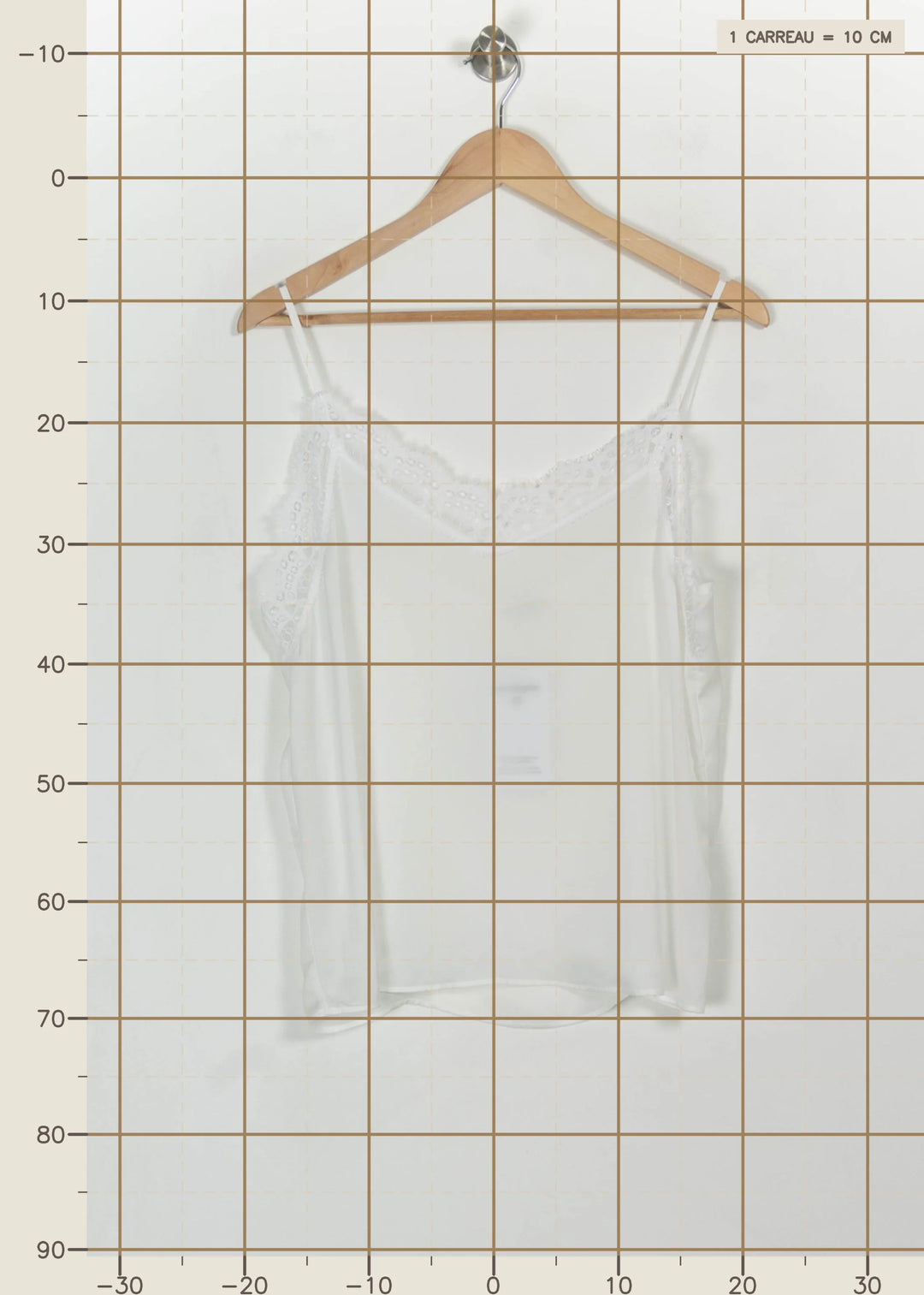 Caraco Blanc - Taille XL/42 de la marque IKKS | PARAD114793 - Vendu par Paradigme - Image 4