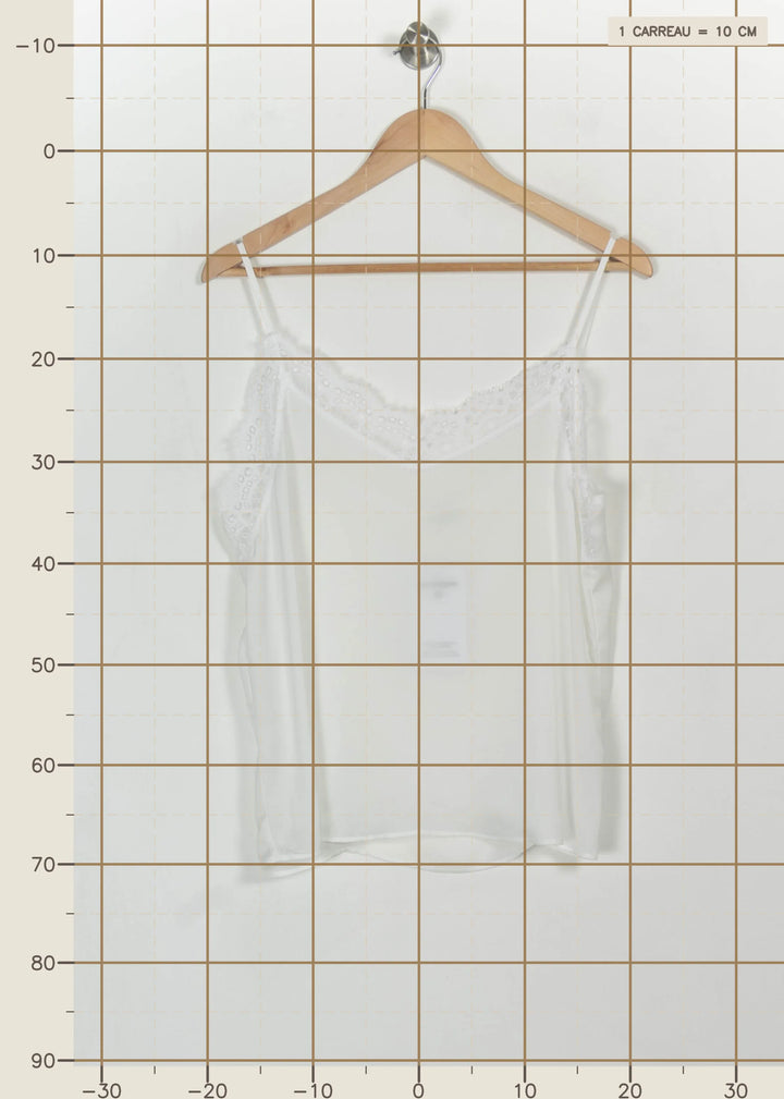 Caraco Blanc - Taille XL/42 de la marque IKKS | PARAD114793 - Vendu par Paradigme - Image 4