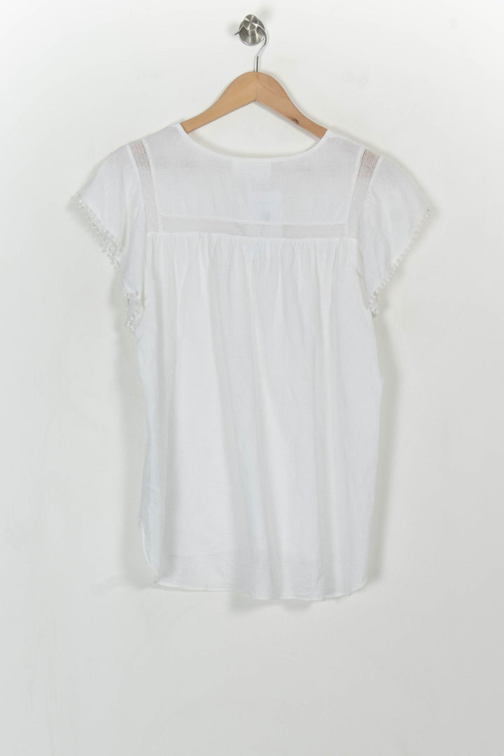 Blouse Blanche - Taille M/38 de la marque Sud express | PARAD114795 - Vendu par Paradigme - Image 5