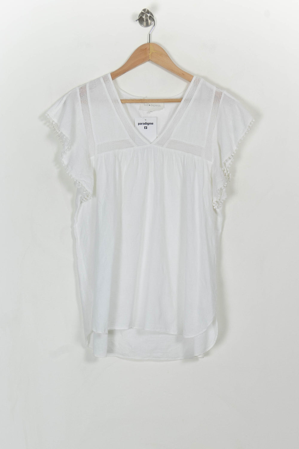 Blouse Blanche - Taille M/38 de la marque Sud express | PARAD114795 - Vendu par Paradigme - Image 2