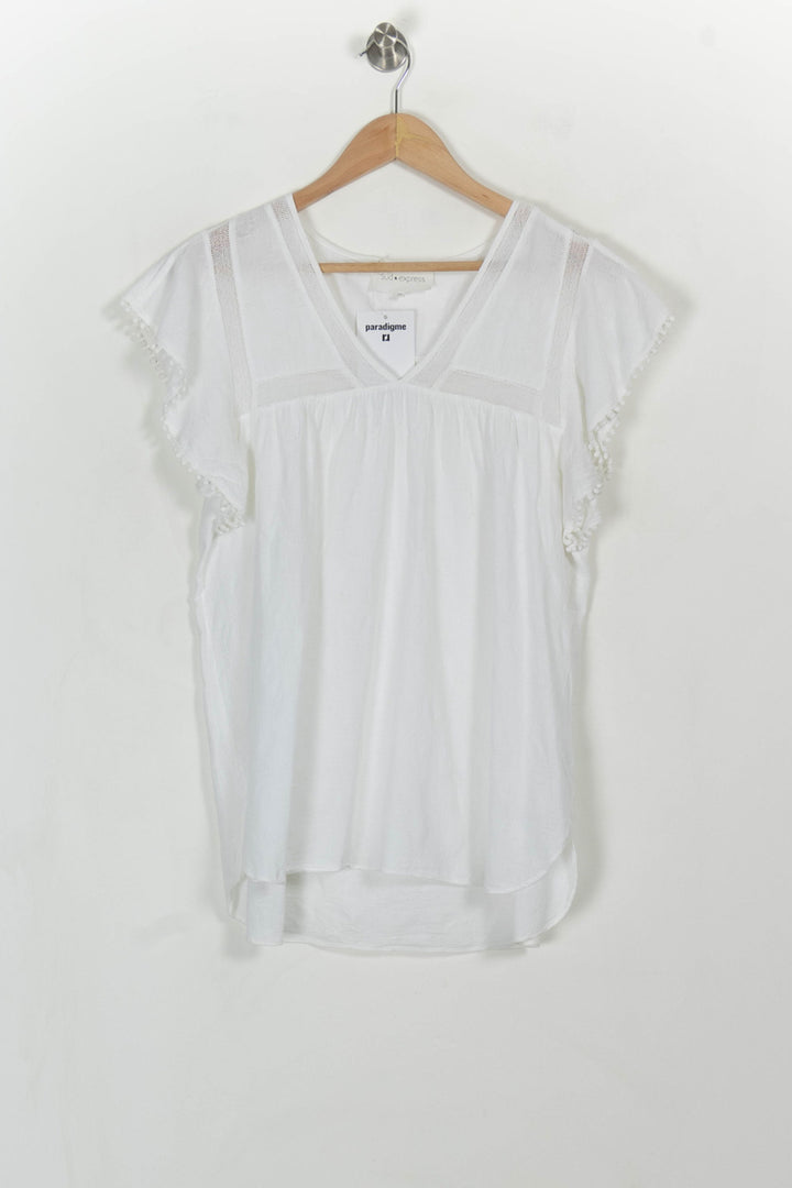 Blouse Blanche - Taille M/38 de la marque Sud express | PARAD114795 - Vendu par Paradigme - Image 2