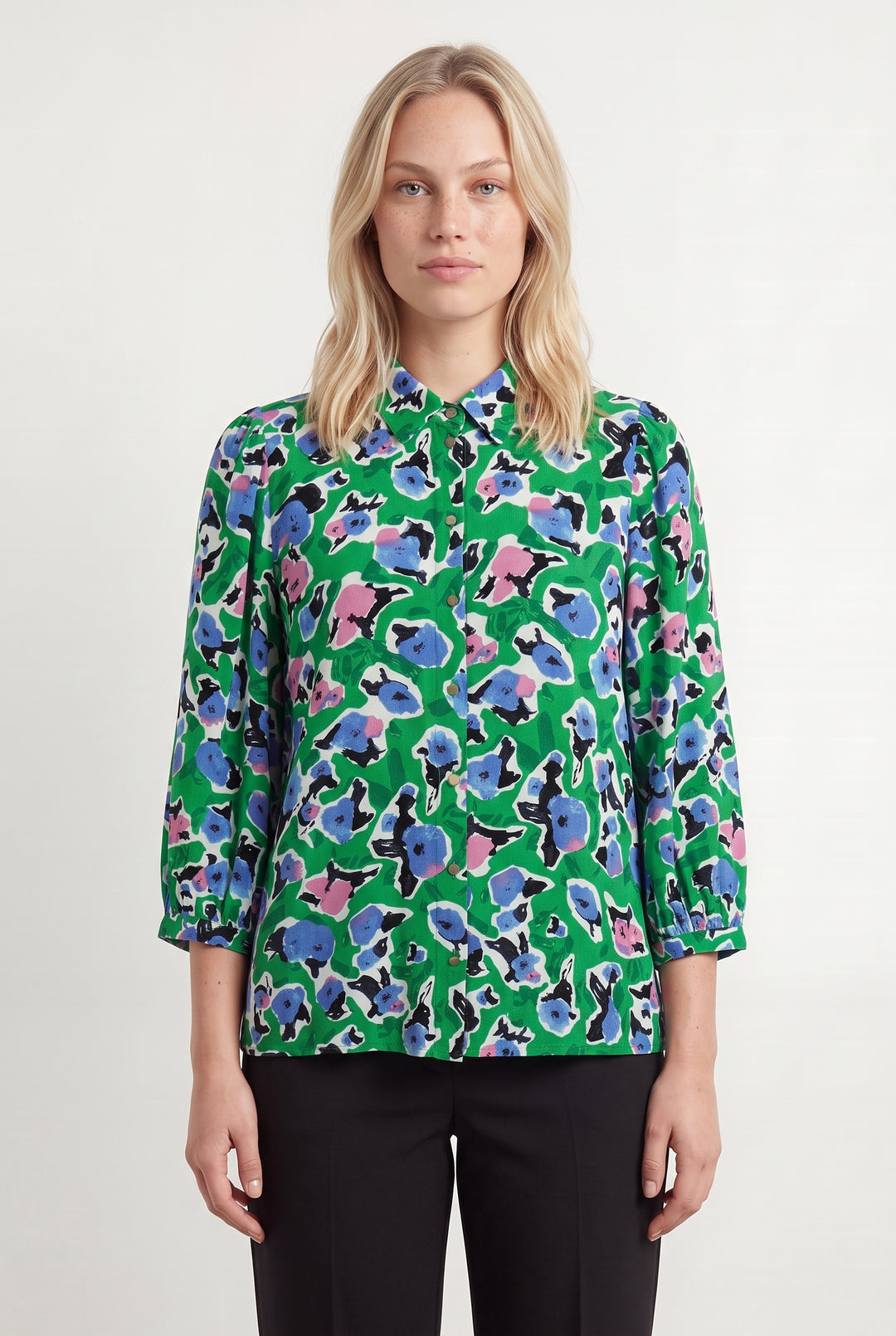 Chemisier Vert et Bleu - Taille L/40 de la marque La Petite Etoile | PARAD114798 - Vendu par Paradigme - Image 1