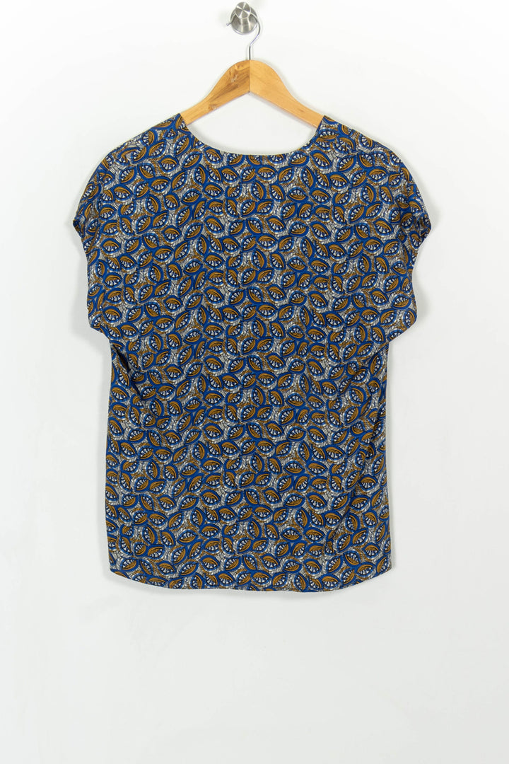 Blouse Bleue et Marron - Taille L/40 de la marque Sud express | PARAD114799 - Vendu par Paradigme - Image 5