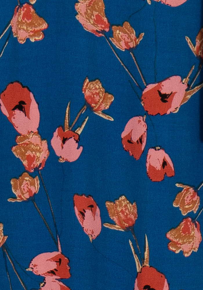 Chemise Fleurie Bleue et Rose - Taille L/40 de la marque La Petite Etoile | PARAD114806 - Vendu par Paradigme - Image 3