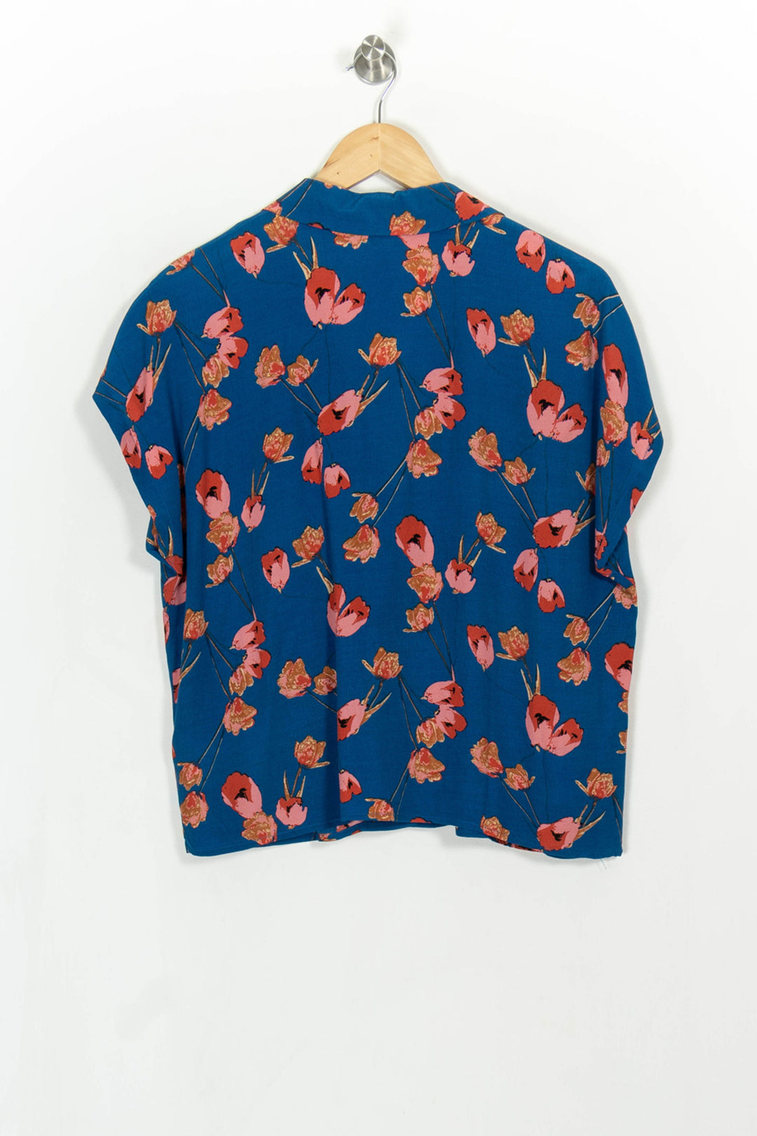 Chemise Fleurie Bleue et Rose - Taille L/40 de la marque La Petite Etoile | PARAD114806 - Vendu par Paradigme - Image 2