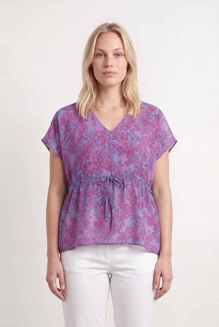Blouse Rose et Bleue - Taille L/40 de la marque Sud express | PARAD114807 - Vendu par Paradigme - Image 1