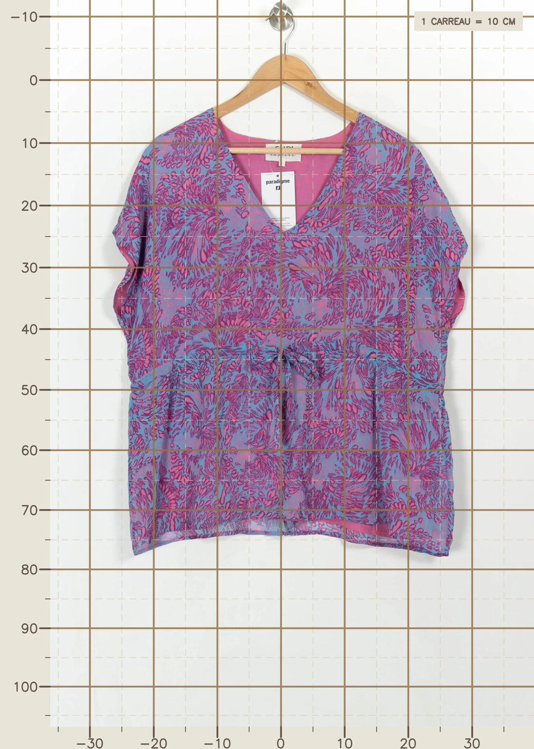 Blouse Rose et Bleue - Taille L/40 de la marque Sud express | PARAD114807 - Vendu par Paradigme - Image 4