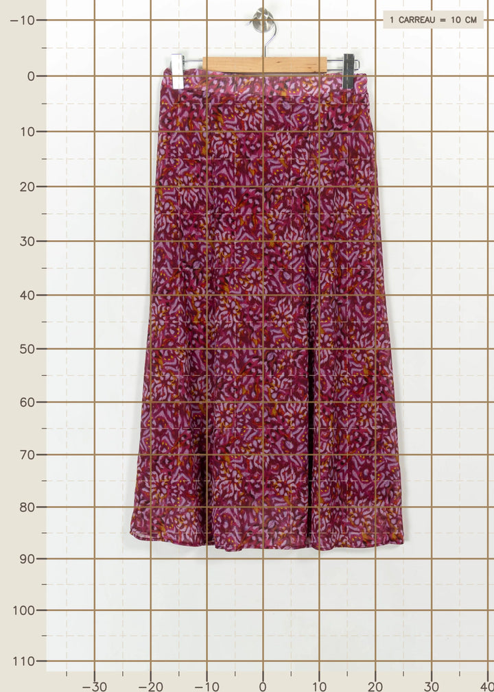 Jupe Longue Rose et Violet - Taille L/40 de la marque Sud express | PARAD114808 - Vendu par Paradigme - Image 4