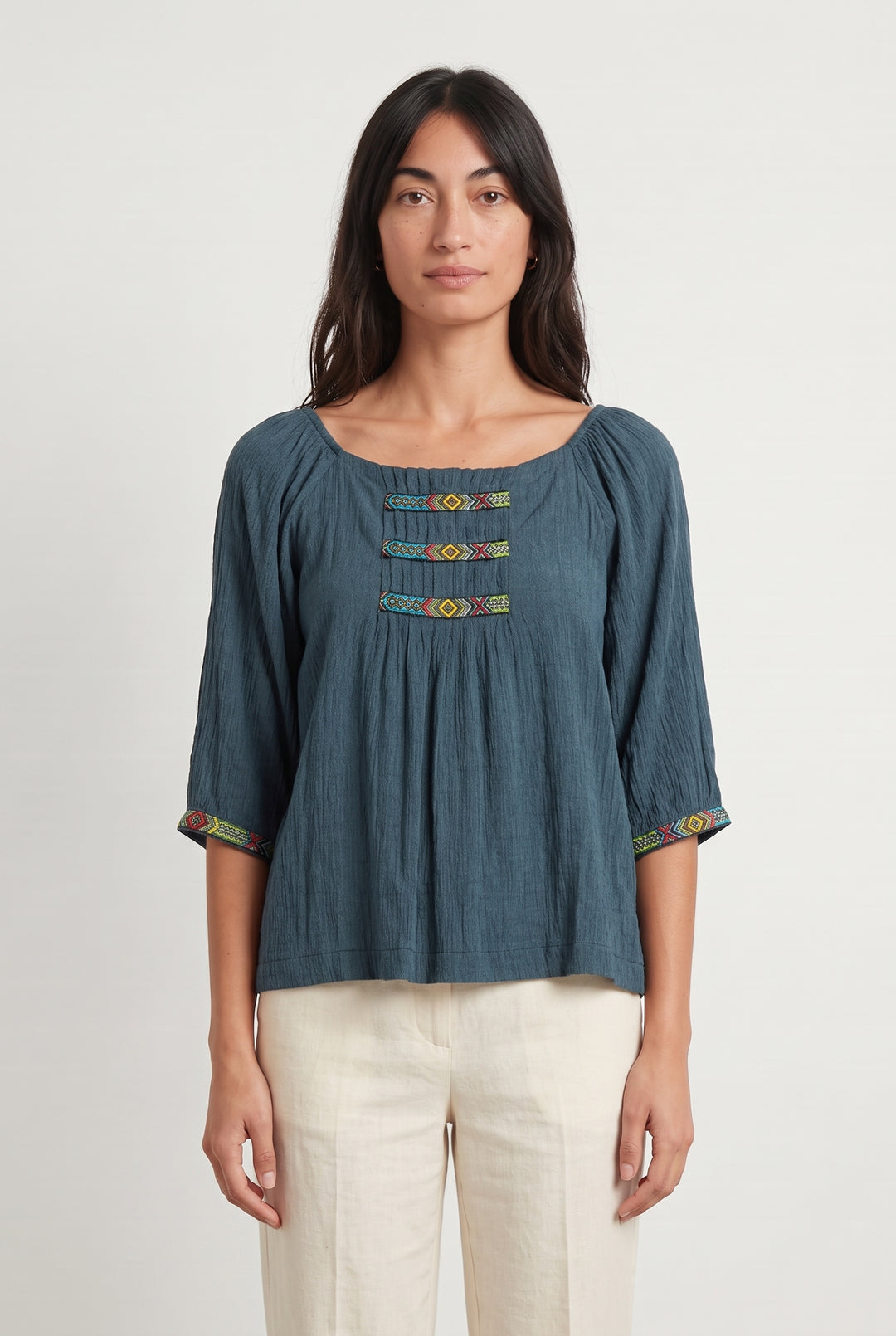 Blouse Bleue - Taille M/38 de la marque Derhy | PARAD114810 - Vendu par Paradigme - Image 1