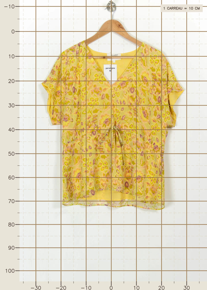 Blouse Jaune - Taille L/40 de la marque Sud express | PARAD114813 - Vendu par Paradigme - Image 4