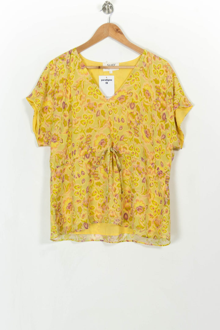 Blouse Jaune - Taille L/40 de la marque Sud express | PARAD114813 - Vendu par Paradigme - Image 2