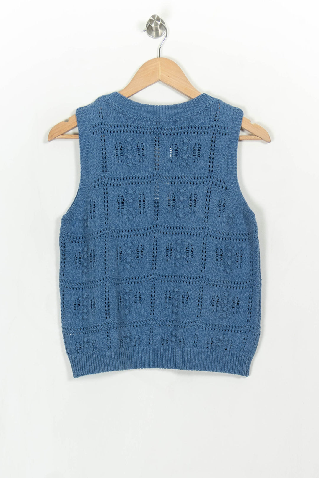 Pull Sans Manches Bleu - Taille M/38 de la marque La Fée Maraboutée | PARAD114815 - Vendu par Paradigme - Image 5