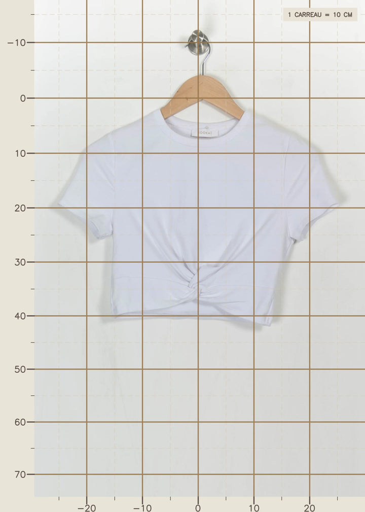 Crop Top Blanc - Taille M/38 de la marque Kookai | PARAD114816 - Vendu par Paradigme - Image 4