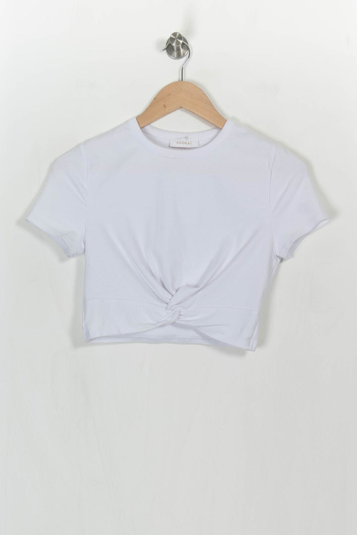 Crop Top Blanc - Taille M/38 de la marque Kookai | PARAD114816 - Vendu par Paradigme - Image 2