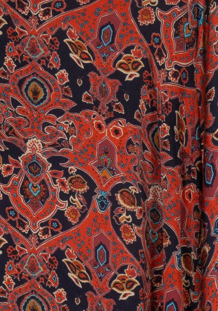 Robe Imprimée Rouge et Noir - Taille XL/42 de la marque La Fée Maraboutée | PARAD114820 - Vendu par Paradigme - Image 3