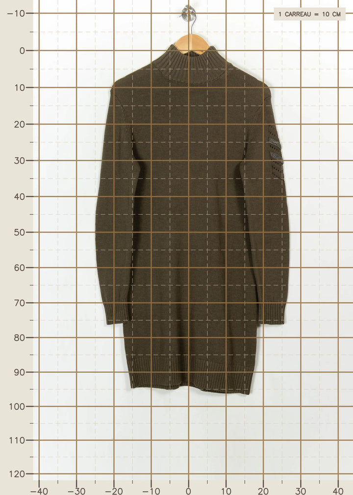 Robe Pull Verte - Taille M/38 de la marque IKKS | PARAD114827 - Vendu par Paradigme - Image 4