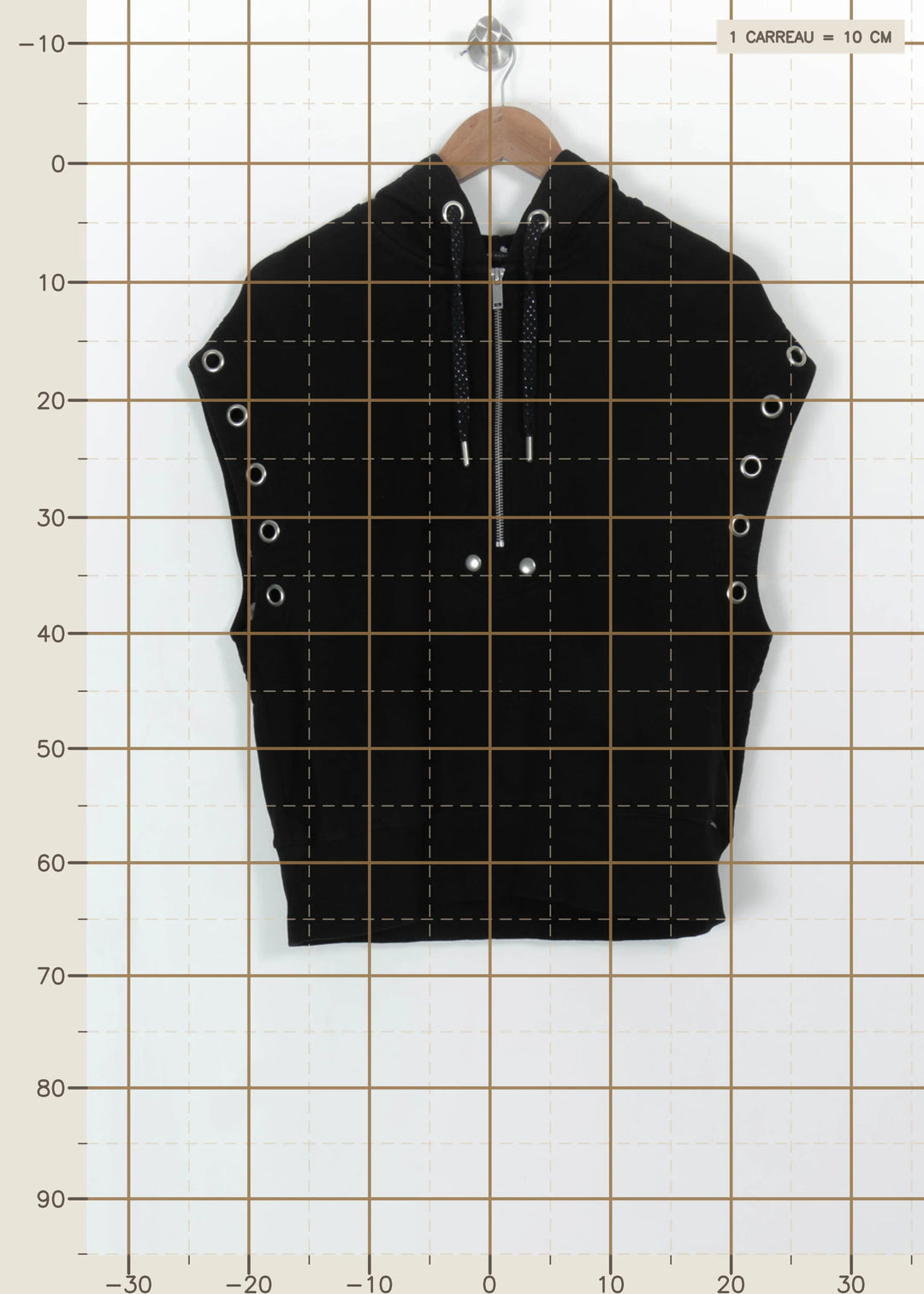 Sweat Sans Manches Noir - Taille M/38 de la marque IKKS | PARAD114829 - Vendu par Paradigme - Image 4