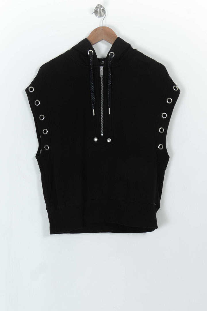 Sweat Sans Manches Noir - Taille M/38 de la marque IKKS | PARAD114829 - Vendu par Paradigme - Image 2