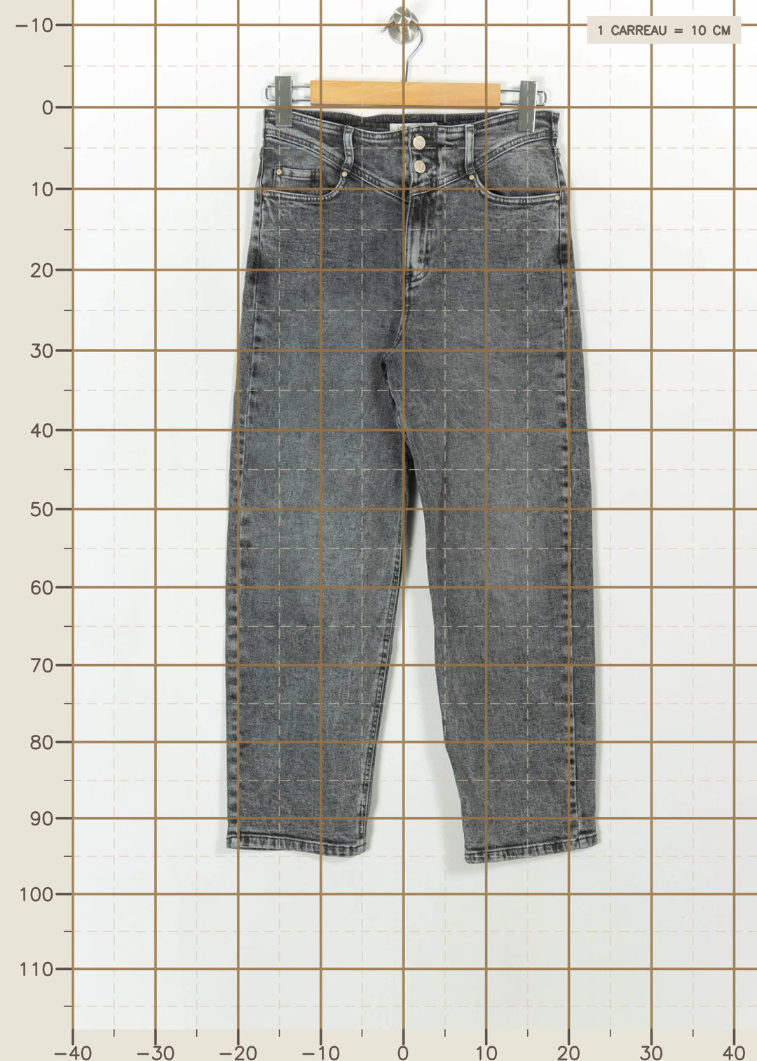 Jean Gris - Taille L/40 de la marque IKKS | PARAD114830 - Vendu par Paradigme - Image 4