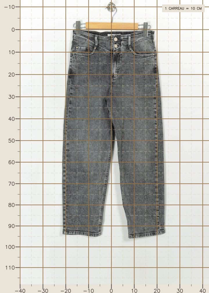 Jean Gris - Taille L/40 de la marque IKKS | PARAD114830 - Vendu par Paradigme - Image 4
